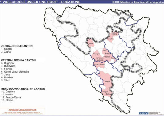 The mixed Croat and Bosniak cantons of Zenica-Doboj, Central Bosnia and Herzegovina-Neretva were all areas of intense fighting, which resulted in the substantial displacement of one of the two ethnic groups The mixed Croat and Bosniak cantons of Zenica-Doboj, Central Bosnia and Herzegovina-Neretva were all areas of intense fighting, which resulted in the substantial displacement of one of the two ethnic groups