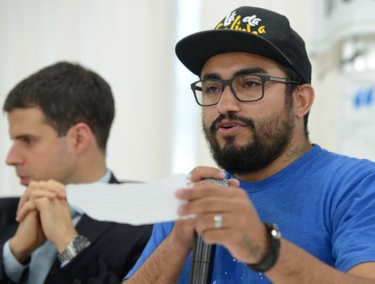 Raull Santiago, the co-creator of a local media called Papo Reto and one of the main voices of poor and black people, the majority population in the slums. AgenciaBrasil_Raull