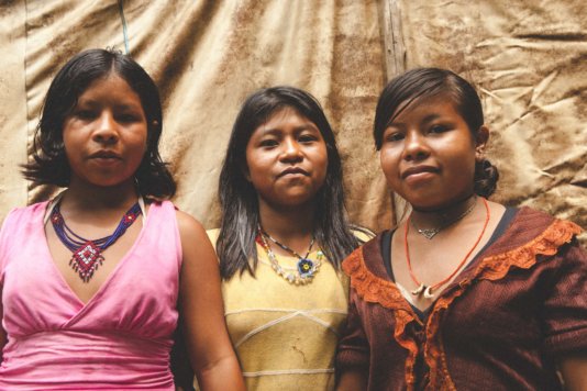 Portrait of women from Guaviraty indigenous community, which lives in Pontal do Paraná and may be forced to move if the road is constructed. IMG_5039