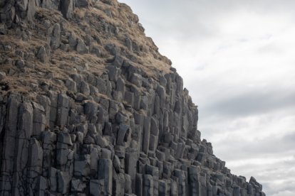 Basalt rock formation in Iceland.