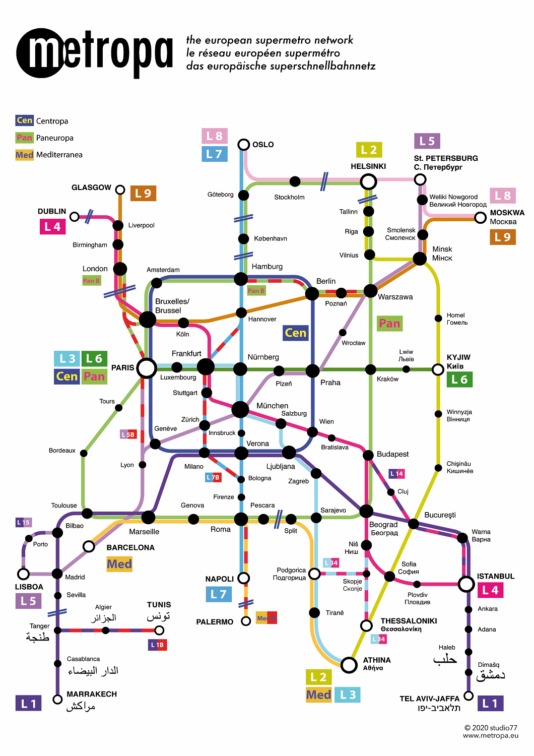 Metropa, the european supermetro network.