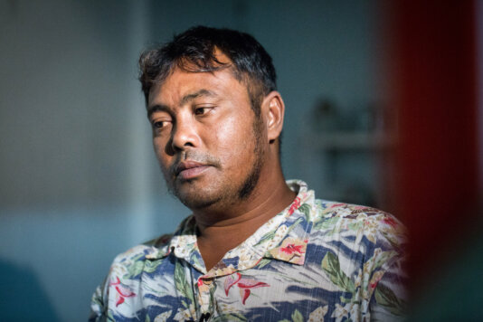 Ko’s story is sadly common. Many migrant fishers are trafficked onto vessels and once out at sea, far from authorities, they are subjected to a kind of hell. Investigations by the Environmental Justice Foundation have uncovered cases of slavery, debt bondage, insufficient food and water, squalid living conditions, physical and sexual assault and even murder aboard fishing vessels from all over the world. IMG_7077