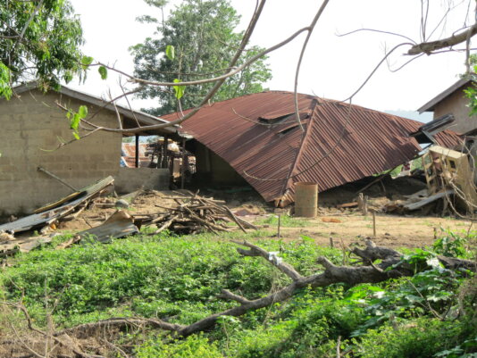 Over 40 houses were destroyed last April at the Igisogba community in Nigeria’s Ondo state.