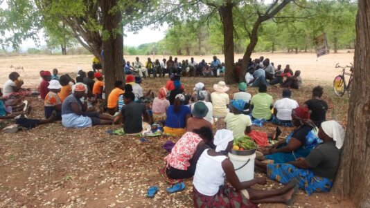 Some of the villagers affected by diamond mining in Zimbabwe\'s Marange diamond fields.