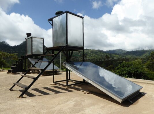 \'In 2015, we developed a solar water heater with German students and environmental engineers and then started the IRUWA project in 2016.\'