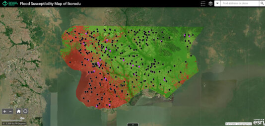 A flood susceptibility map of Ikorodu. A flood susceptibility map of Ikorodu.