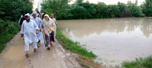 Quratulain Wazir on flood duty in Pakistan.