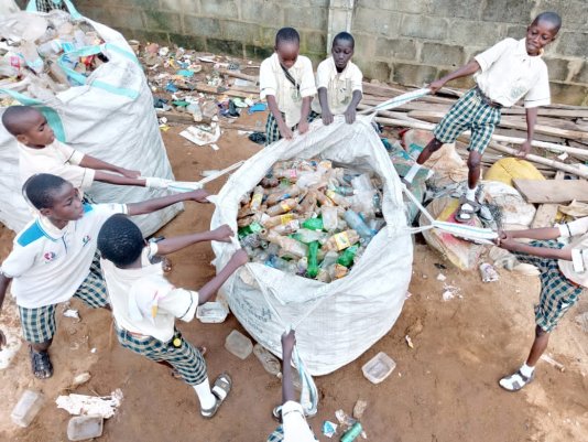 Through the Recycles Pay Educational Project, parents are allowed to collect waste, deliver it to a recycling firm and use that as payment for their children’s school fees.