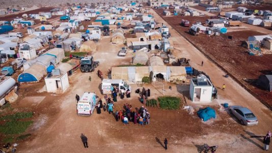 A total of 37 clinics operate in Idlib and its countryside, each assisting an average of 150 patients per day.