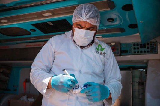 Each clinic includes a doctor, a midwife, a nurse, a pharmacist and a community worker.