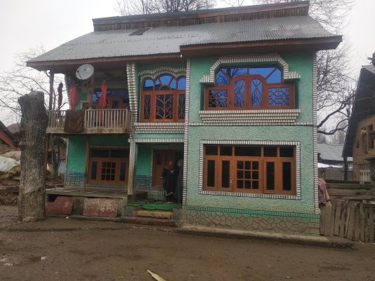 The Dar family house, where Rashid was apprehended by a group of 41 RR of Indian military officers.