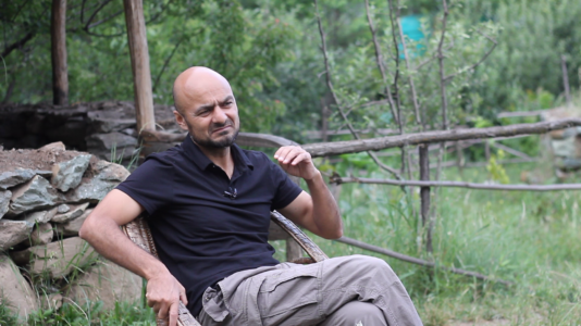 Fayaz Ahmad Dar, founder of Sagg village.