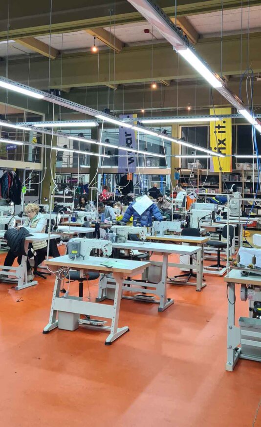 The United Repair Centre\'s aim is to employ 138 tailors in full-time jobs.
