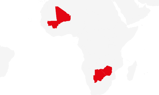 Botswana Mali Zimbabwe