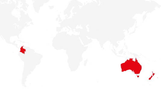 Colombia Australia New Zealand