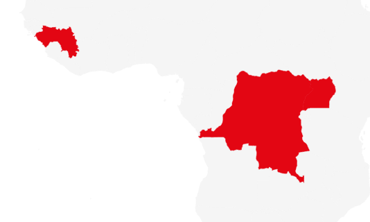 Democratic Republic of the Congo Guinea Uganda