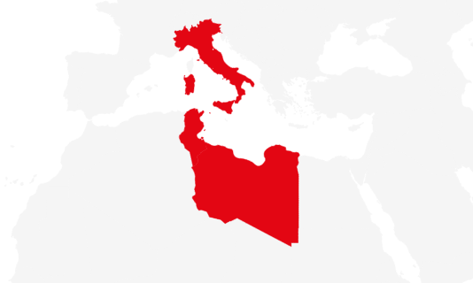 Italy Libya Tunisia
