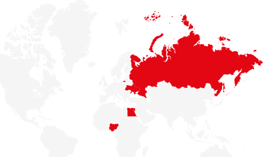 Nigeria Russia Egypt Ukraine