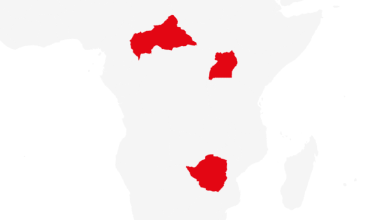 Zimbabwe Central African Republic Uganda